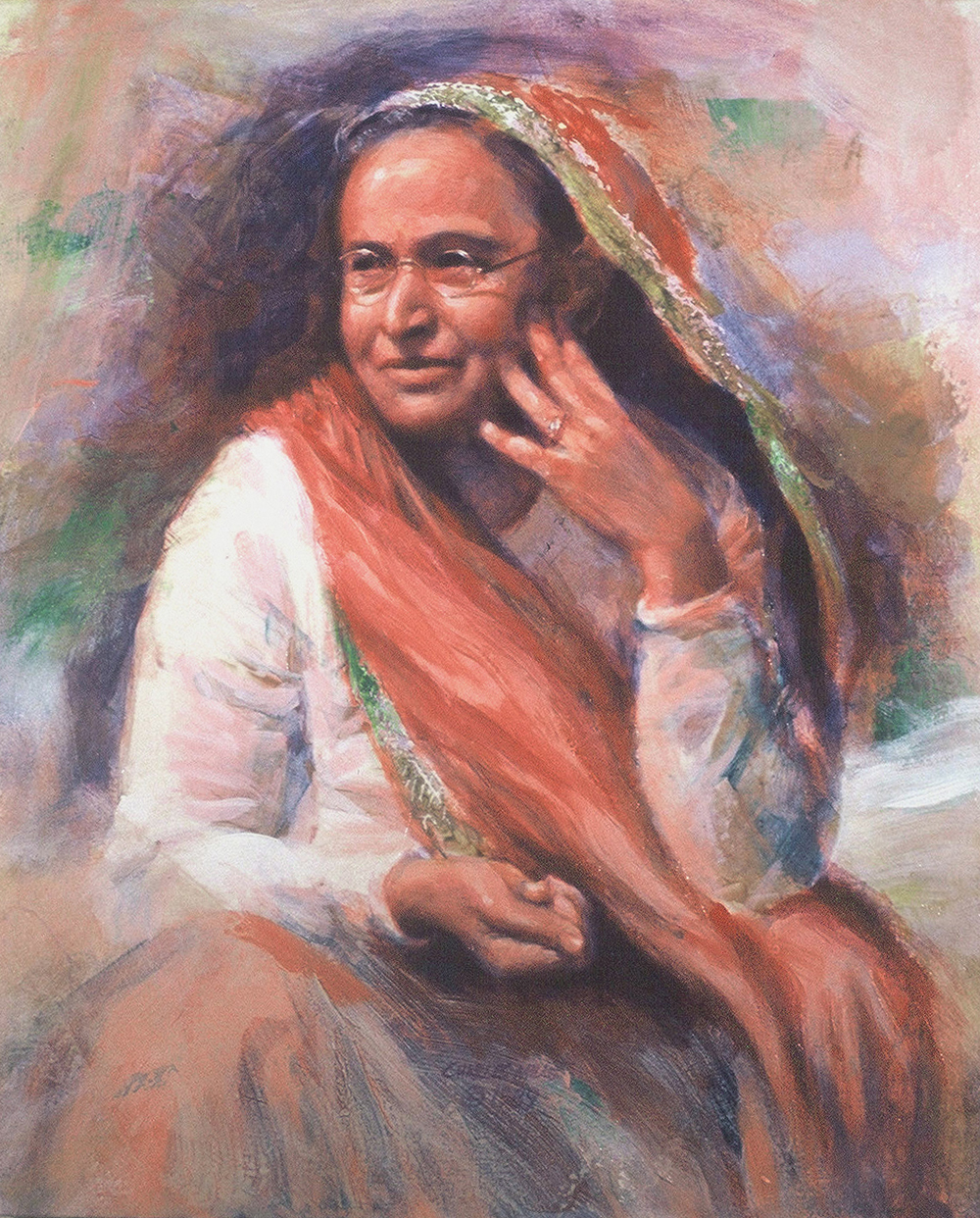 1989-3_Shireen-(89-3)-Oil-24x20-Baba's-Home-(Poona)