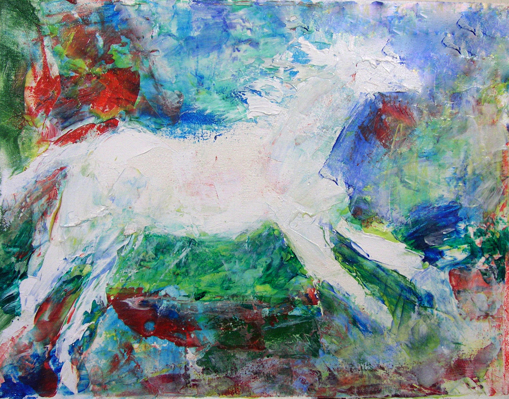 1990-28_White-Horse-(90-28)-14x18